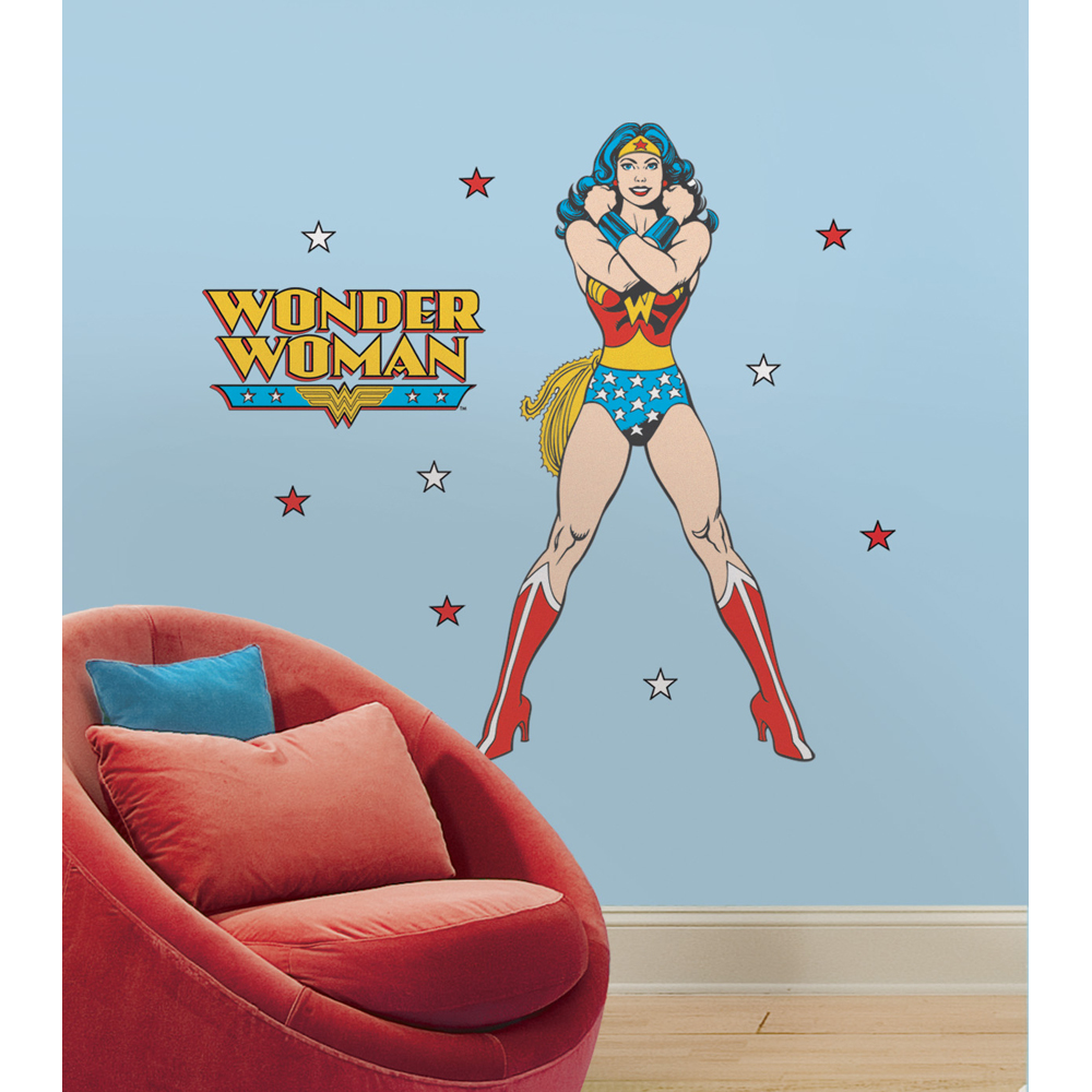 RM - CLASSIC WONDER WOMAN PEEL AND STICK GIANT WALL DECALS