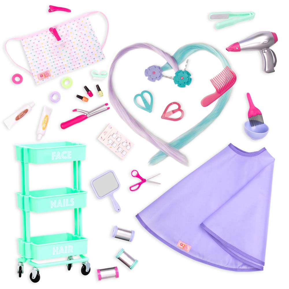 OG - Friseursalon Set purple/grün OG - Friseursalon Set purple/grün