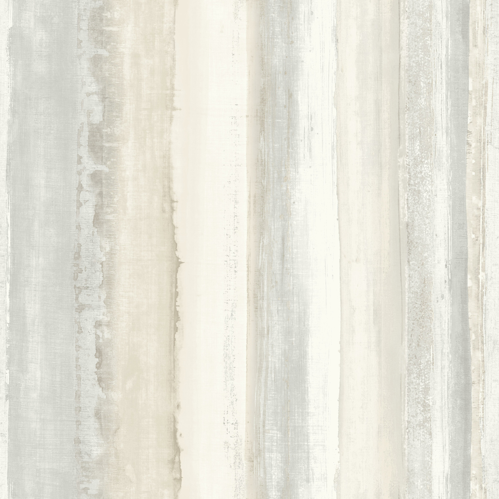 RM - WATERCOLOR STRIPE TAN PEEL & STICK WALLPAPER