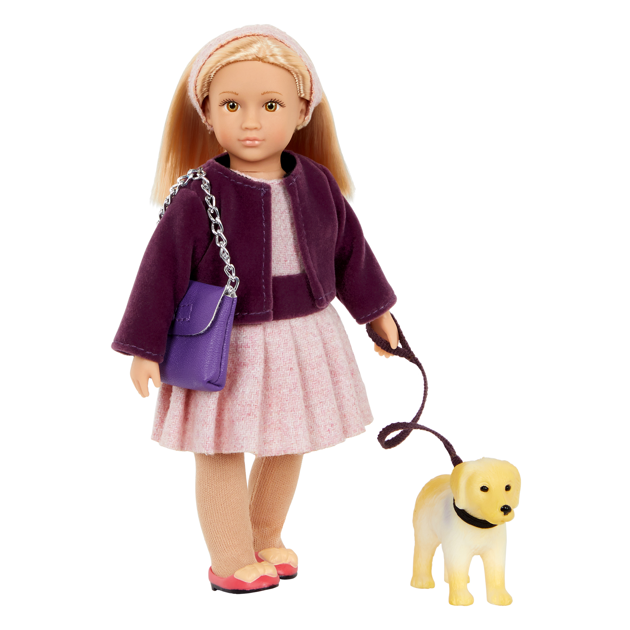 LORI Puppe Hazel & Golden Retriever Hund Happy