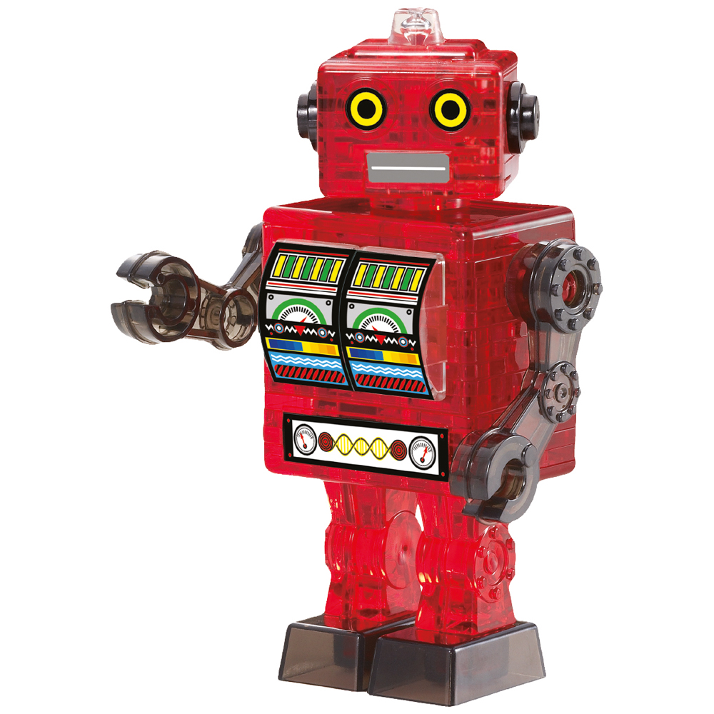 Crystal Puzzle - Roboter Rot Crystal Puzzle - Roboter Rot