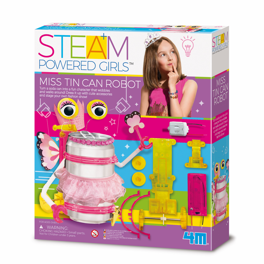 Blechdosen Roboter Girl - Steam Powered Girls