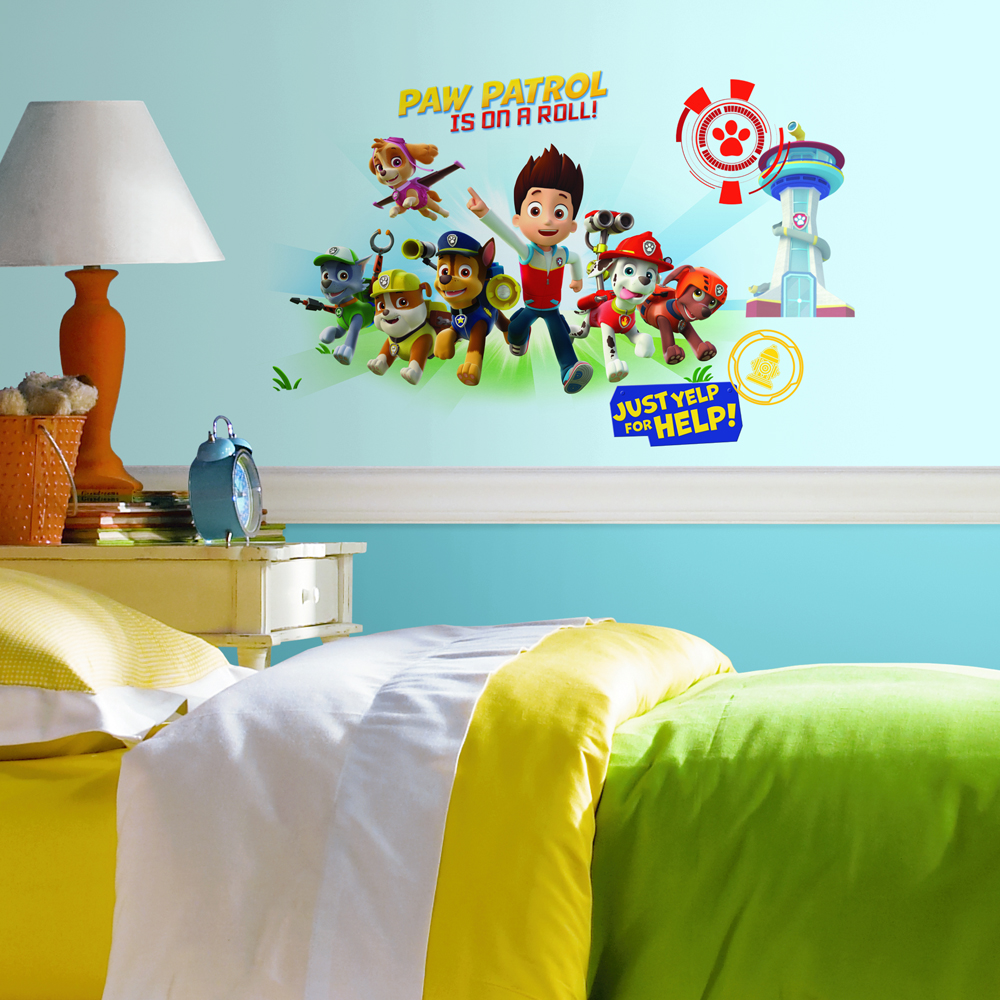 RM - PAW PATROL WALL GRAPHIX PEEL AND STICK GIANT WALL DECALS