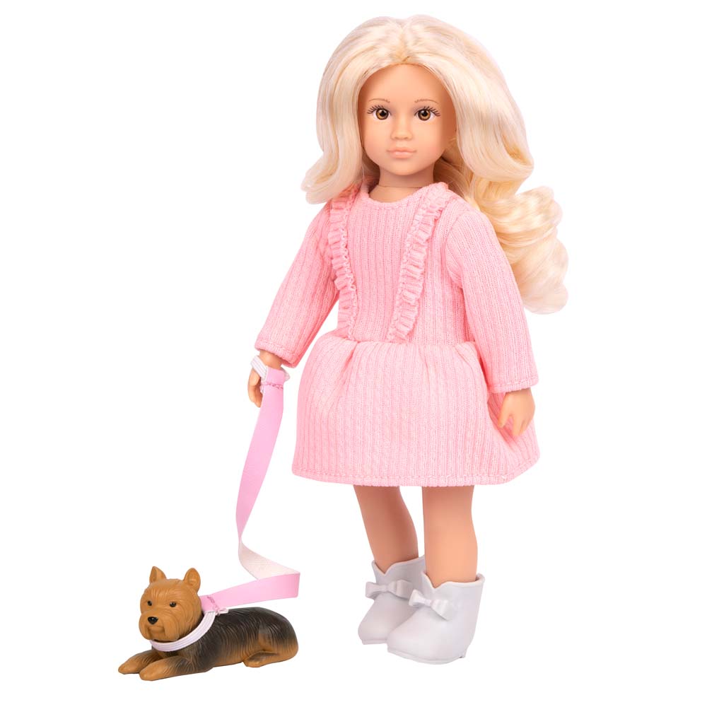 LORI Puppe Dafina & Yorkshire Terrier Set