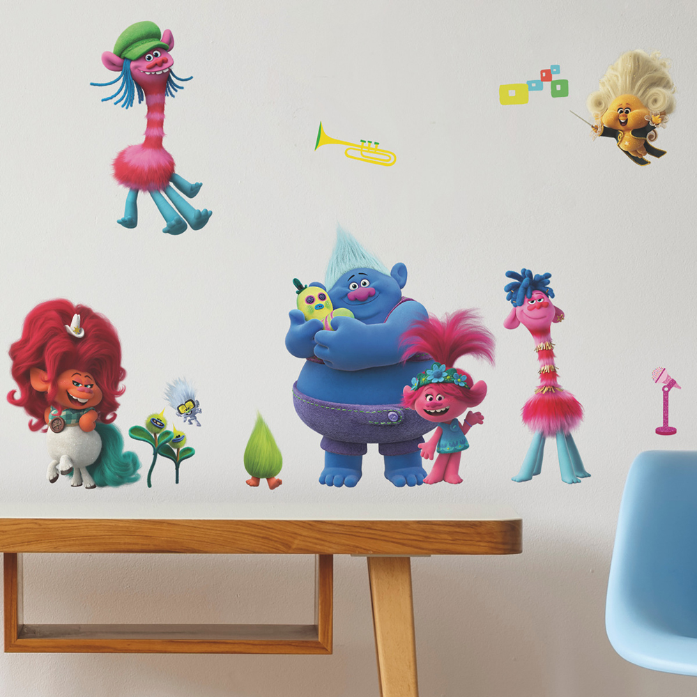 RM - TROLLS WORLD TOUR PEEL AND STICK WALL DECALS