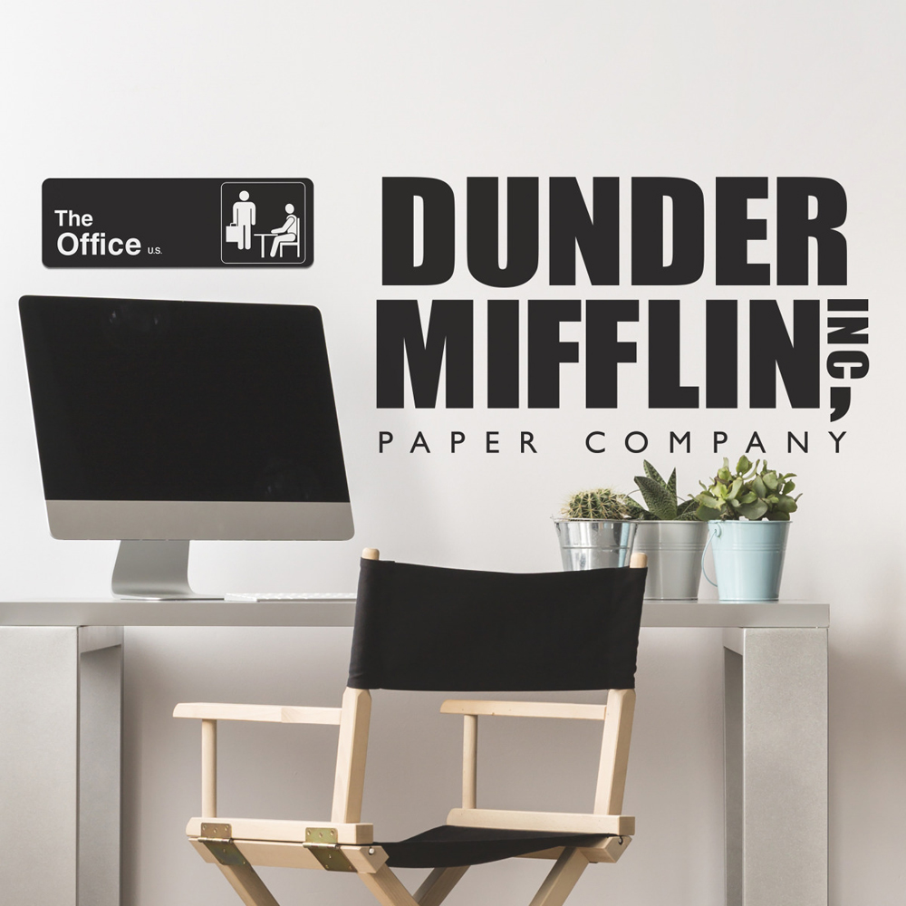 RM - THE OFFICE DUNDER MIFFLIN PEEL AND STICK GIANT WALL DECAL 