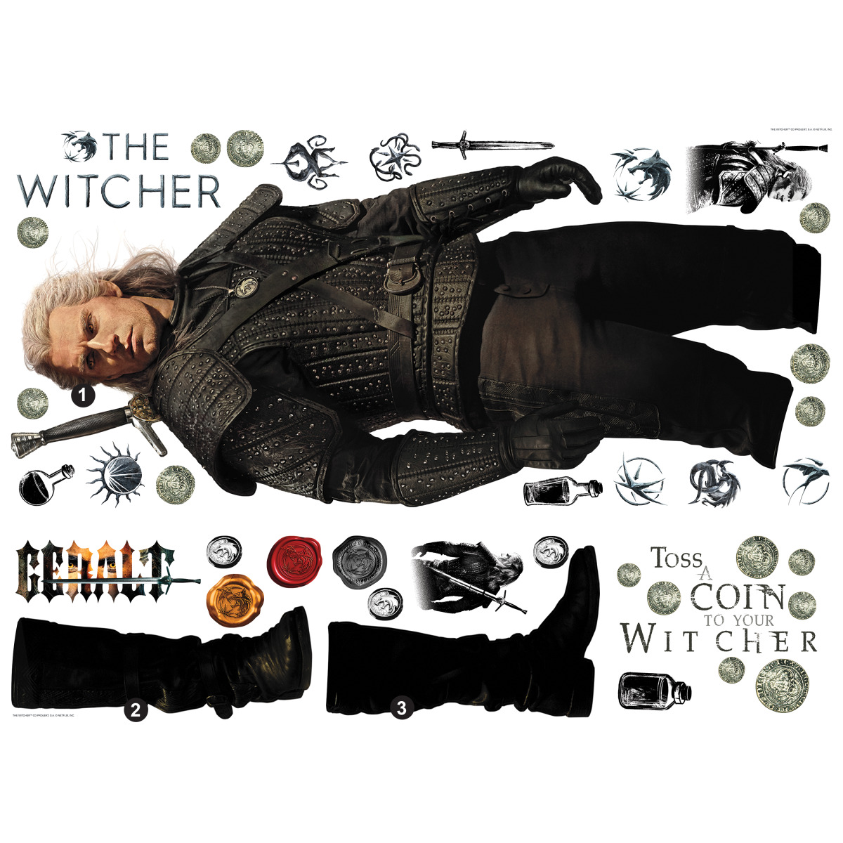 RM - The Witcher Geralt Giant Wall Decals