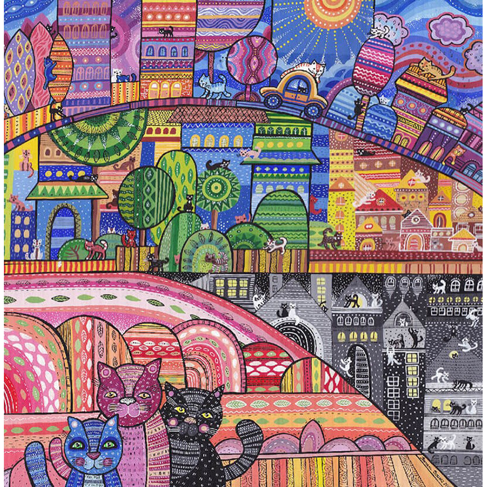 DaVICI Puzzle - Die Katzenstadt