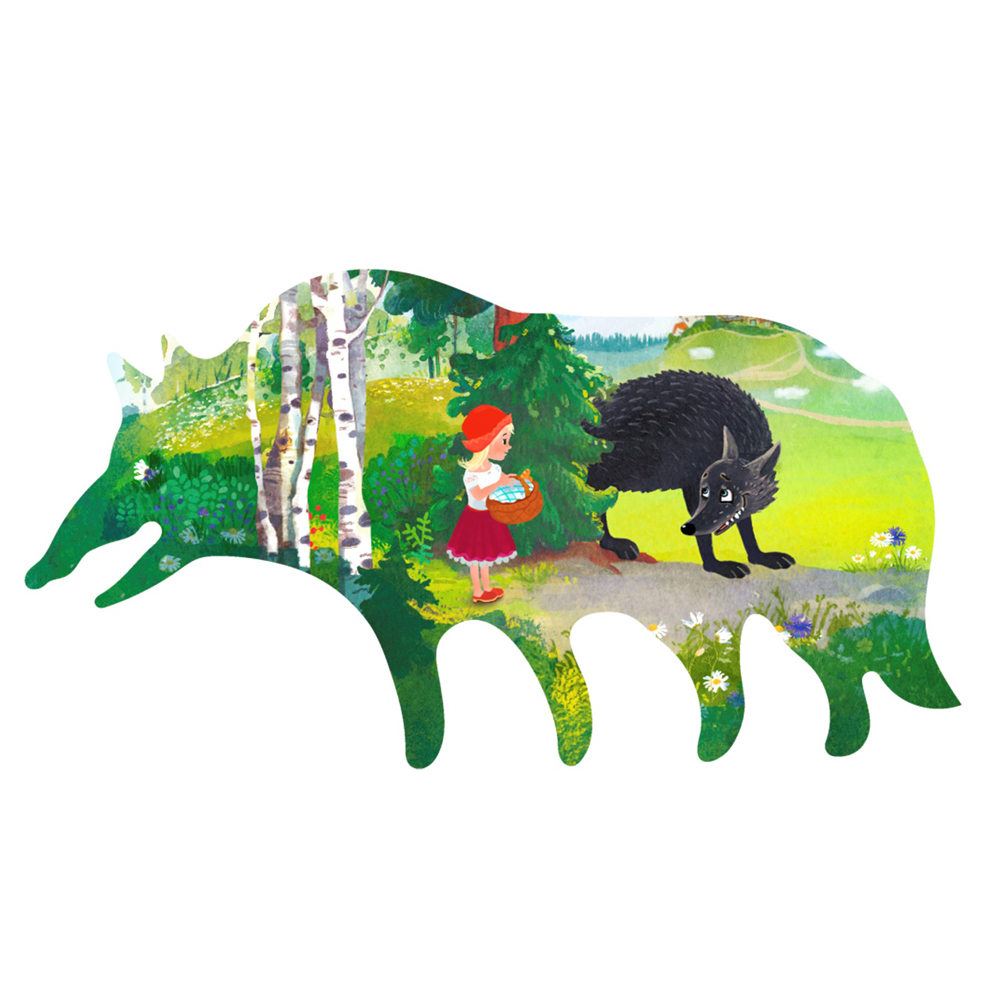 DaVICI Puzzle - Der Besuch bei Großmutter DaVICI Puzzle - Der Besuch bei Großmutter