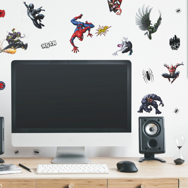 SPIDER-MAN FAVORITE CHARACTERS PEEL AND STICK WALL DECALS