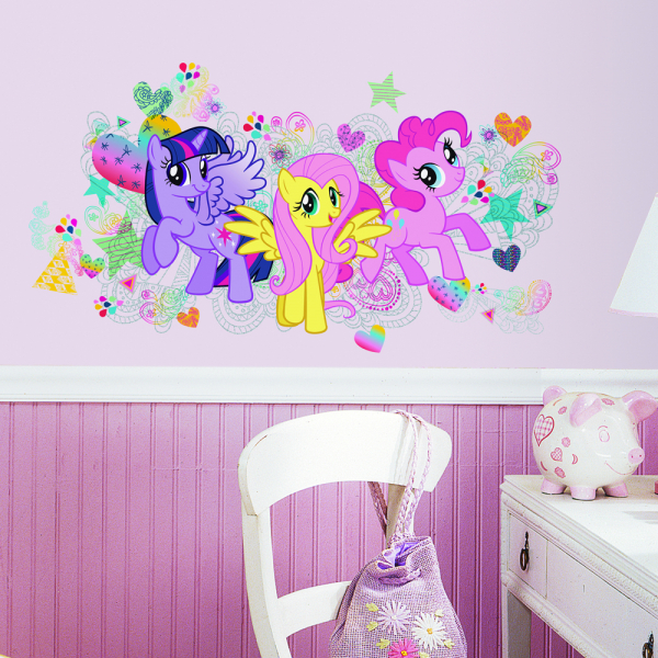 MY LITTLE PONY WALL GRAPHIX PEEL AND STICK GIANT WALL DECALS