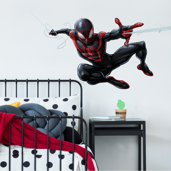 SPIDER-MAN MILES MORALES PEEL AND STICK GIANT WALL DECALS