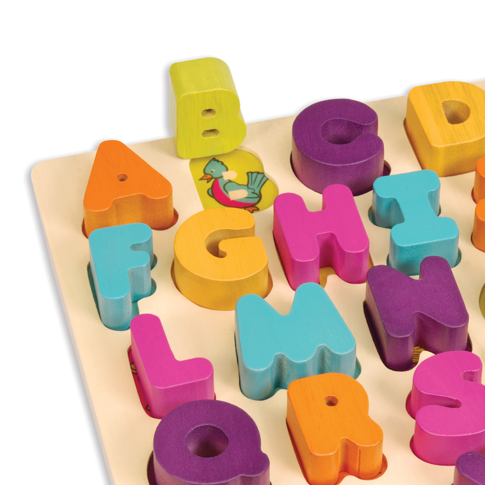 B. Alpha. B. Tical - Buchstabenpuzzle Aus Holz 26-teilig | B.Toys ...