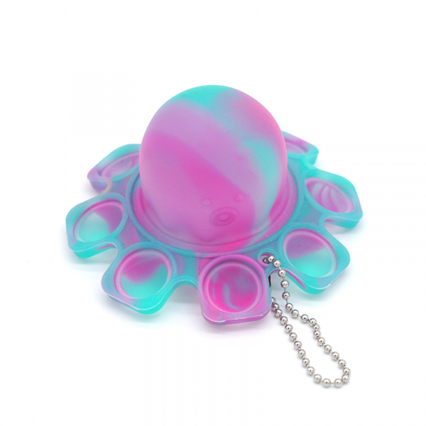 Bubble Fidget - Oktopus Glow-In-The-Dark marble sortiert (pink+grün)