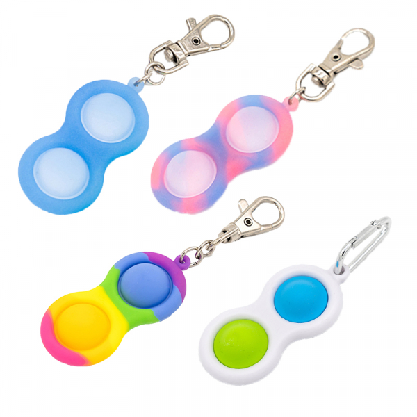 Bubble Fidget - 2 Button (sortiert rainbow/marble)