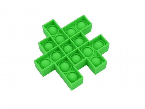 Bubble Fidget - Würfel Puzzleteil grün