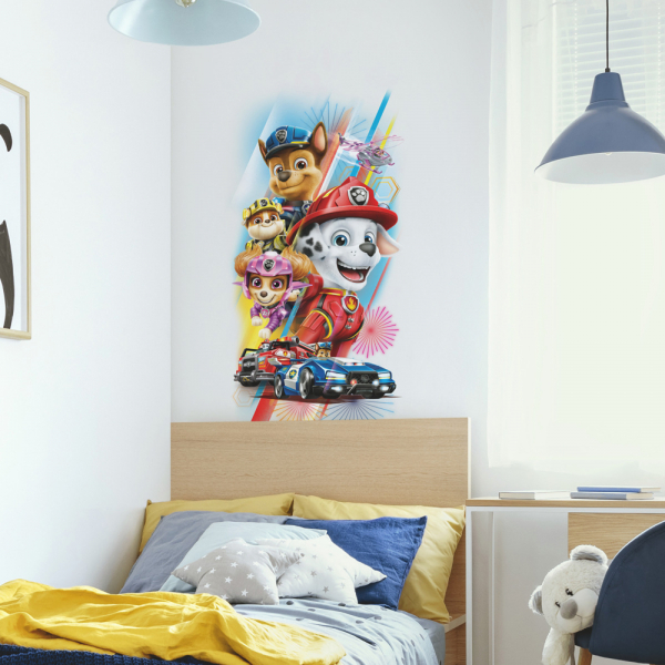 PAW PATROL MOVIE PEEL AND STICK GIANT WALL DECALS