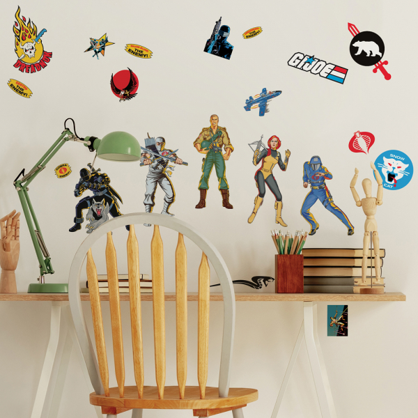 G.I. JOE RETRO PEEL AND STICK WALL DECALS