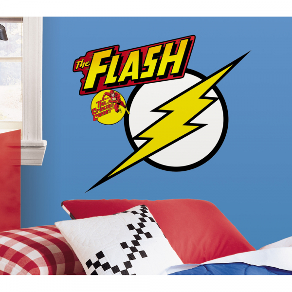 CLASSIC FLASH LOGO PEEL AND STICK GIANT WALL DECALS