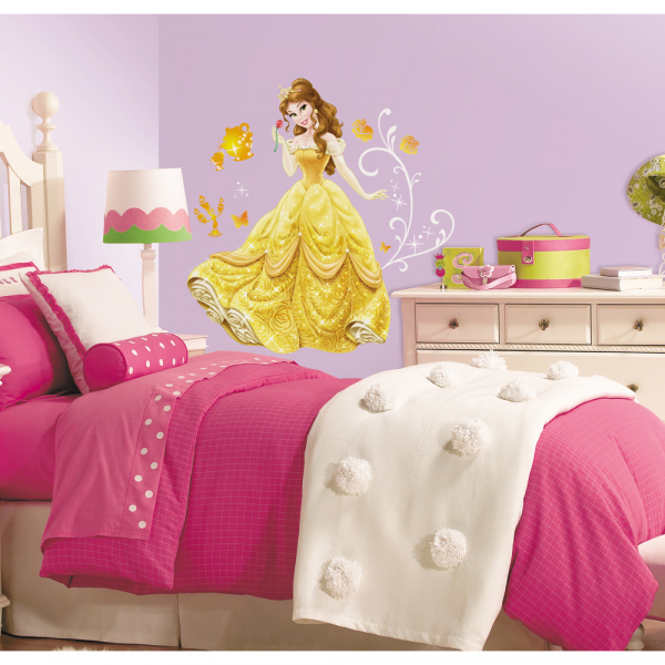 DISNEY PRINCESS - BELLE PEEL AND STICK GIANT WALL DECALS