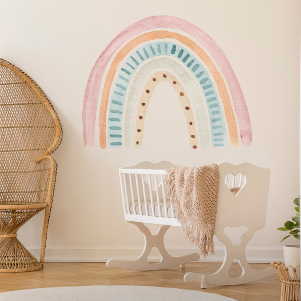 WATERCOLOR RAINBOW PEEL AND STICK XL GIANT WALL DECAL