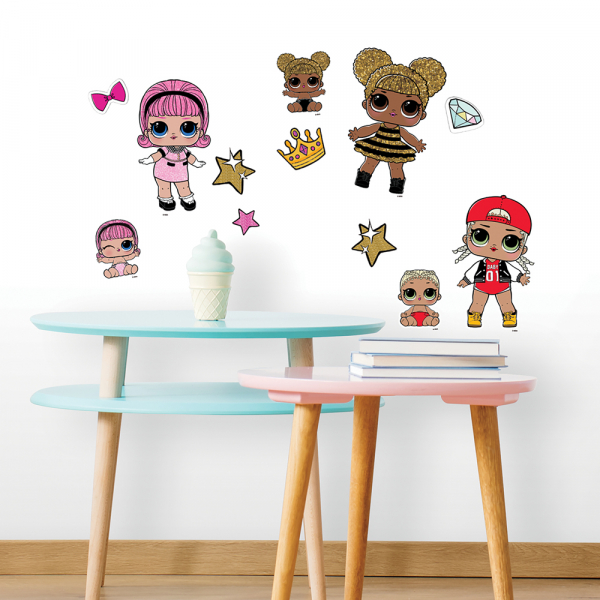 LOL SURPRISE! PEEL AND STICK WALL DECALS