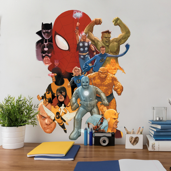 MARVEL AVENGERS CLASSIC PEEL AND STICK GIANT WALL DECALS