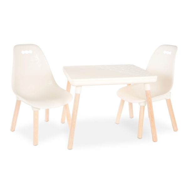 B. Stuhl und Tisch Set Table - ivory