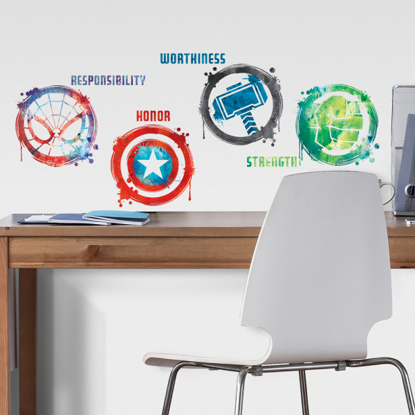 MARVEL ICONS PEEL AND STICK WALL DECALS