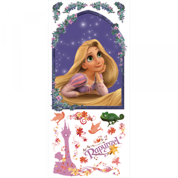 TANGLED - RAPUNZEL PEEL &amp; STICK GIANT WALL DECALS