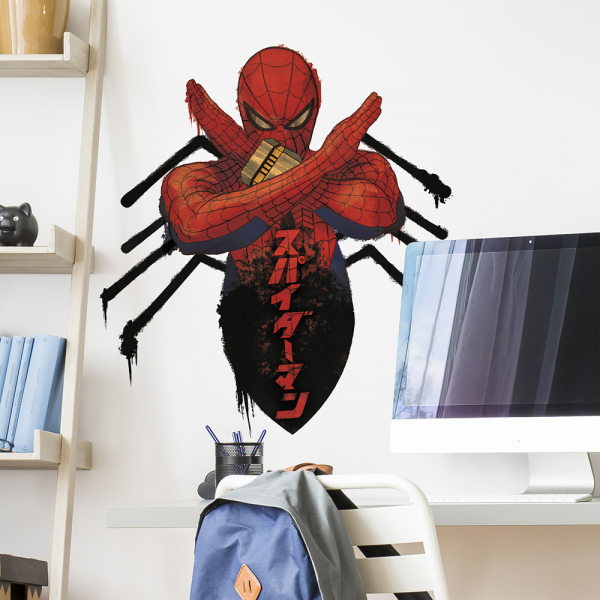 MARVEL SPIDER-MAN JAPAN GIANT PEEL AND STICK WALL DECAL