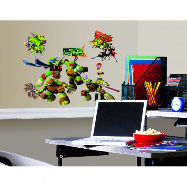 TEENAGE MUTANT NINJA TURTLES PEEL &amp; STICK WALL DECALS