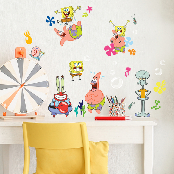 SPONGEBOB CLASSIC PEEL AND STICK WALL DECALS
