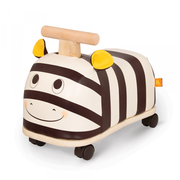 B. Zebra Ride-On - Rutschauto Zebra aus Holz mit Rollen