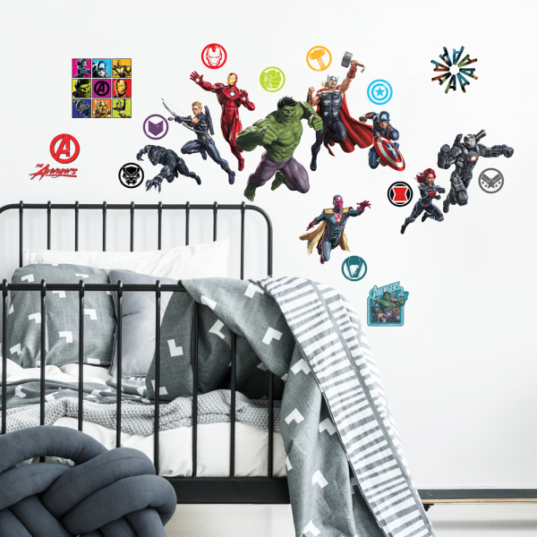 CLASSIC AVENGERS PEEL AND STICK WALL DECALS