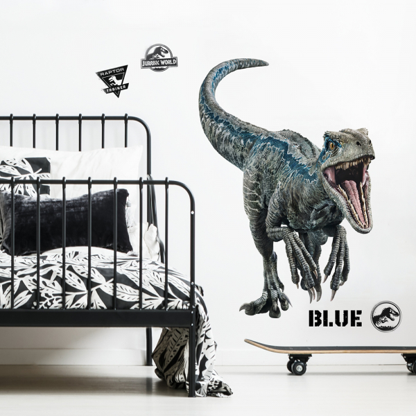 JURASSIC WORLD FALLEN KINGDOM VELOCIRAPTOR GIANT PEEL AND STICK WALL DECALS