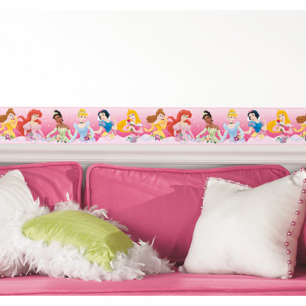 DISNEY PRINCESS DREAM FROM THE HEART PEEL &amp; STICK WALLPAPER BORDER