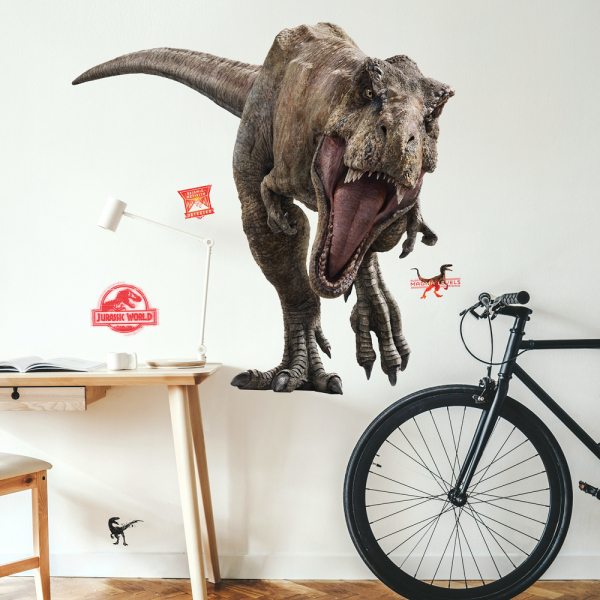 JURASSIC WORLD FALLEN KINGDOM T-REX GIANT PEEL AND STICK WALL DECALS