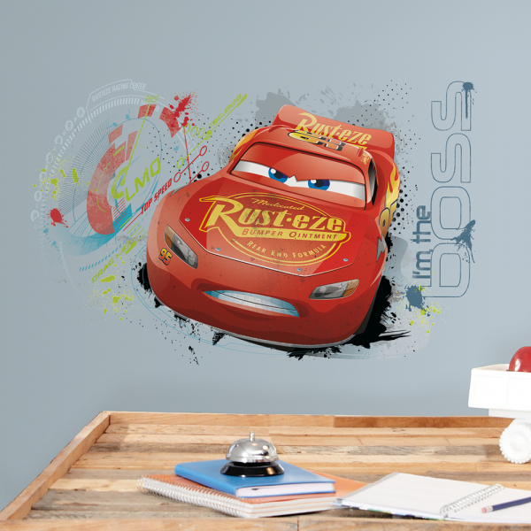 CARS 3 LIGHTNING MCQUEEN PEEL AND STICK WALL GRAPHIC