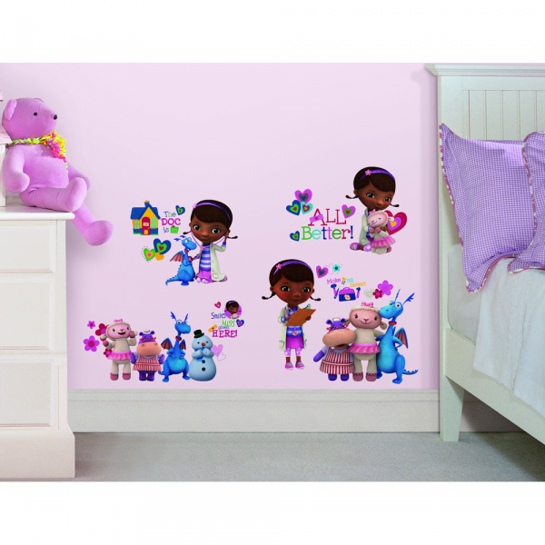 DOC MCSTUFFINS PEEL &amp; STICK WALL DECALS