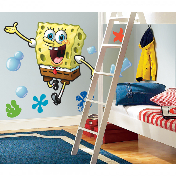 SPONGEBOB PEEL &amp; STICK GIANT WALL DECAL