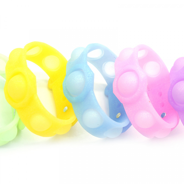 Bubble Fidget - Armband pastell glitzer (sortiert)