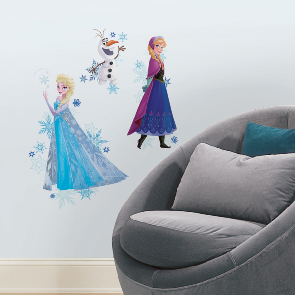 RM - DISNEY Frozen Anna, Elsa &amp; Olaf mit Schneeflocken