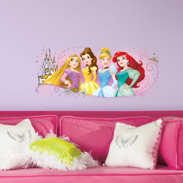 DISNEY PRINCESS FRIENDSHIP ADVENTURES PEEL AND STICK GIANT WALL GRAPHIC