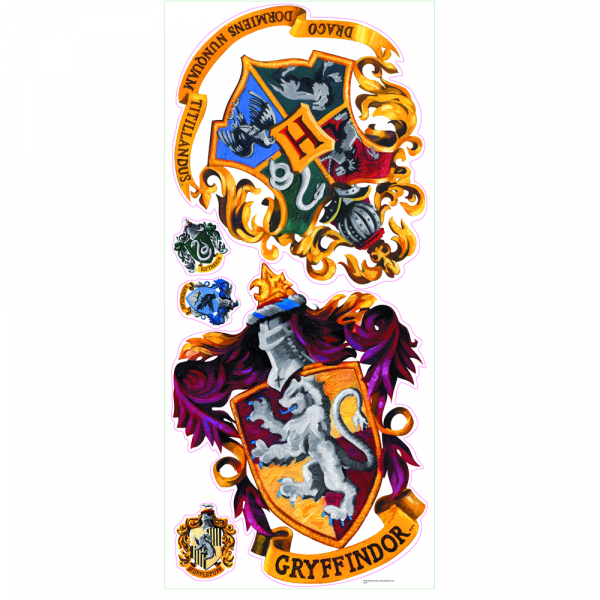 HARRY POTTER - CREST PEEL &amp; STICK GIANT WALL DECAL