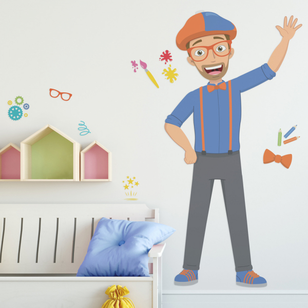 BLIPPI PEEL AND STICK GIANT WALL DECALS