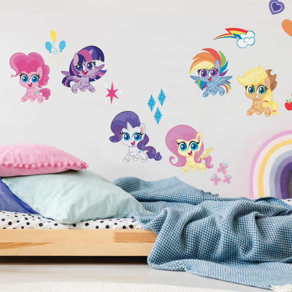 MY LITTLE PONY LET&#039;S GET MAGICAL PEEL AND STICK WALL DECALS