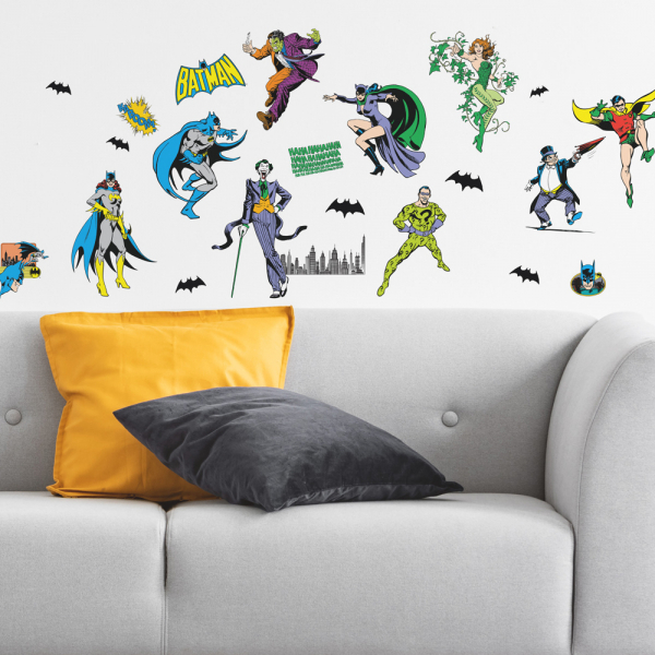 BATMAN VILLAINS PEEL AND STICK WALL DECALS