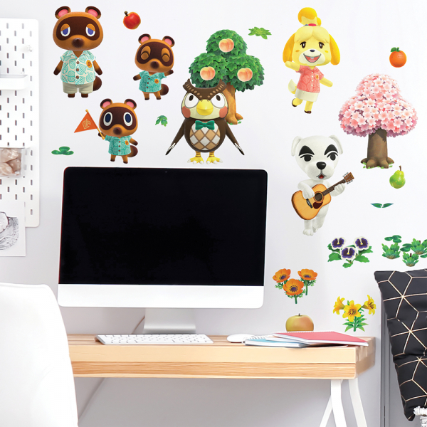 ANIMAL CROSSING PEEL AND STICK WALL DECALS